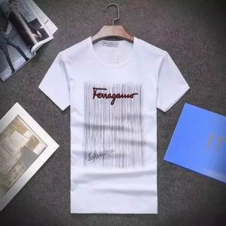 Ferragamo Men Short T-shirt in white for sale